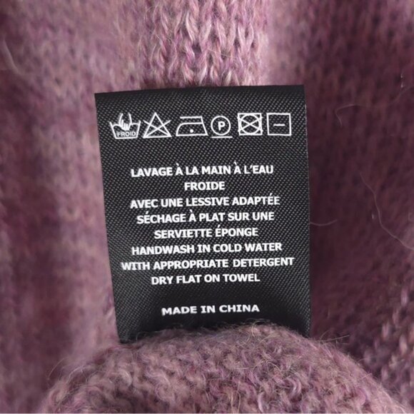 ISABEL MARANT‎ Gatliny ALPACA WOOL LINEN Knit Sweater Pink Mauve Size 38 S/M - Picture 16 of 16